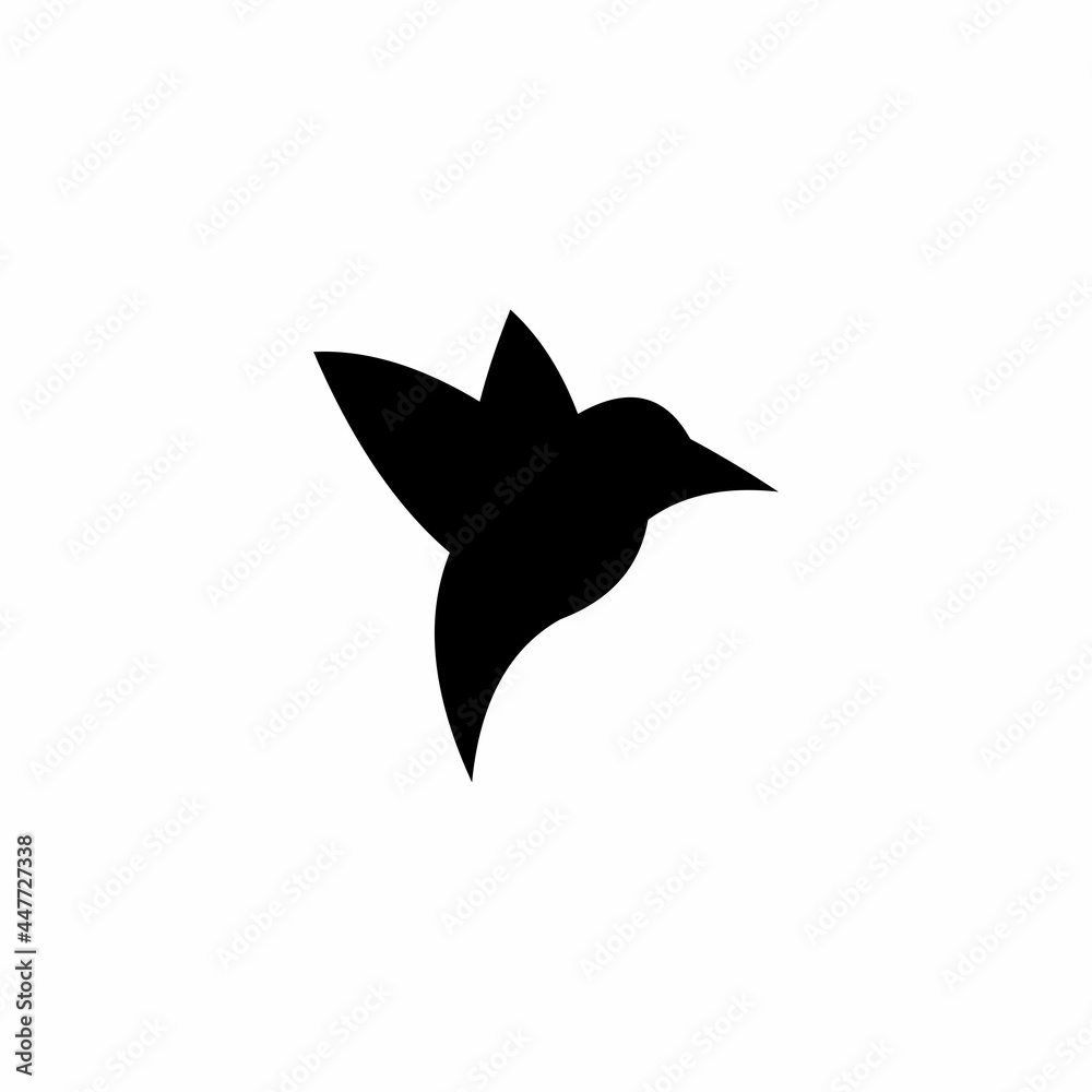 Obraz premium Simple outline bird logo vector