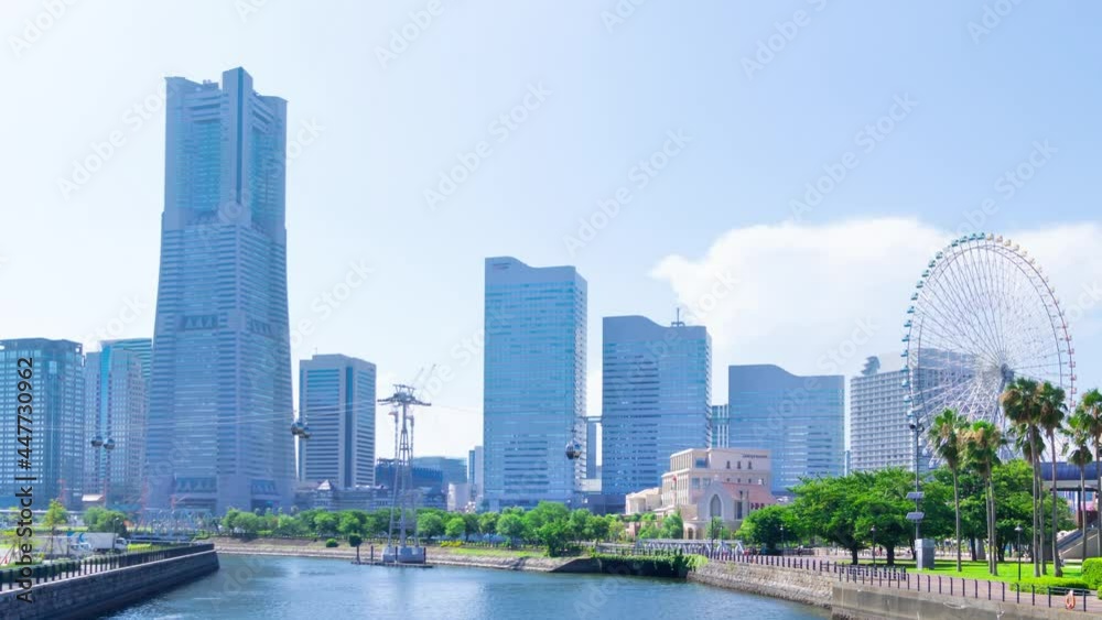 横浜タイムラプス 2021 夏　みなとみらい