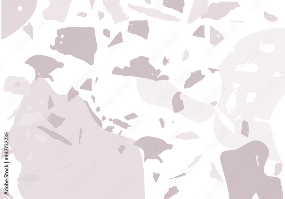 Terrazzo modern abstract template. Grey texture