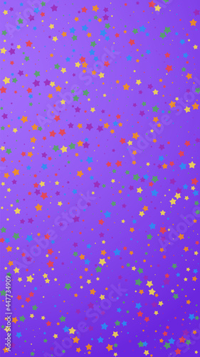 Festive neat confetti. Celebration stars. Joyous s