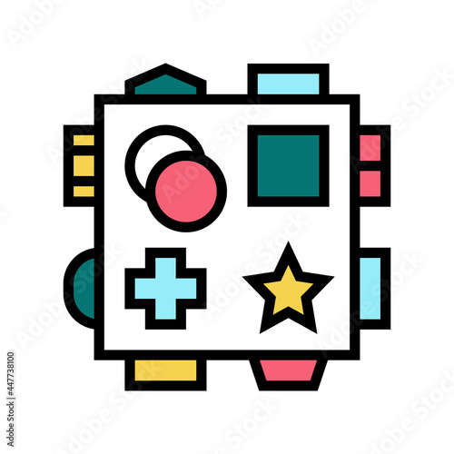 early learning toys color icon vector. early learning toys sign. isolated symbol illustration