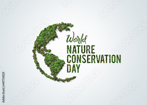 Fotografija World Nature Conservation Day concept