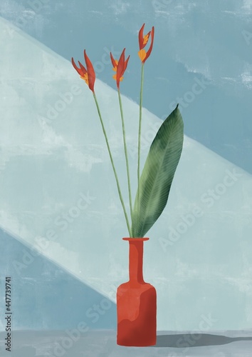 Fleurs rouge