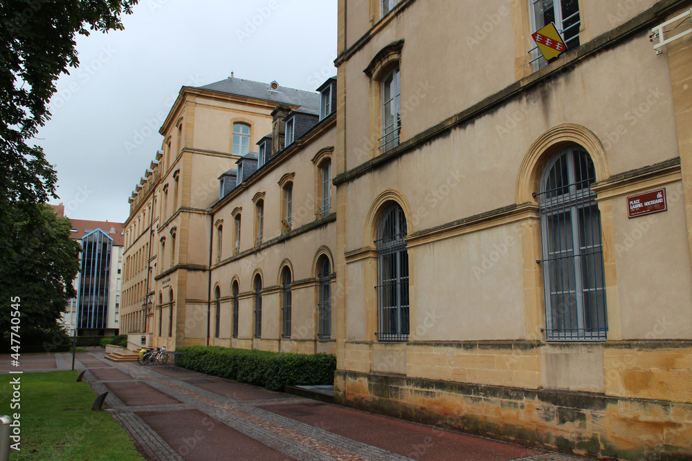 ancient building (regional seat of government) in metz in lorraine (france)