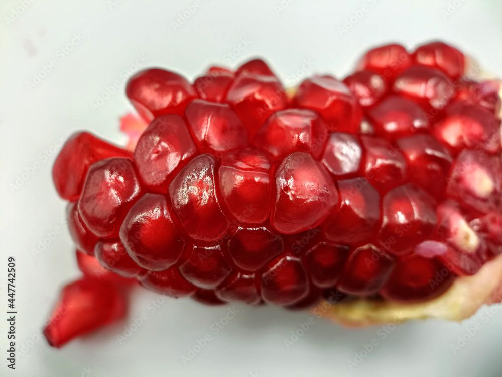 pomegranate on a white background pomegranate on a white background