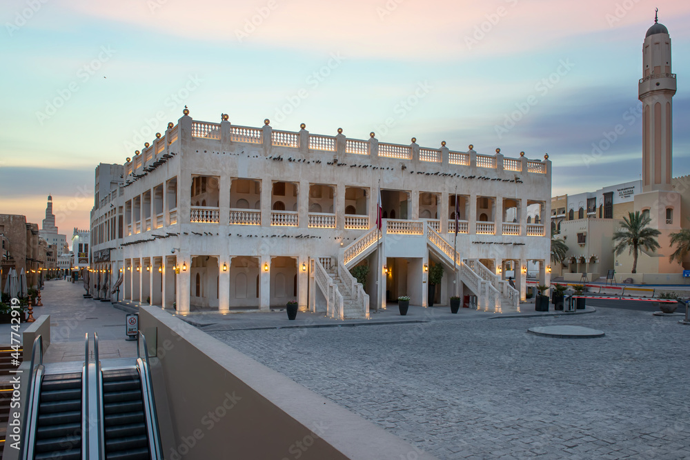 Fototapeta premium Souq Waqif is a souq in Doha, in the state of Qatar. The souq is known for selling traditional garments, spices, handicrafts, and souvenirs