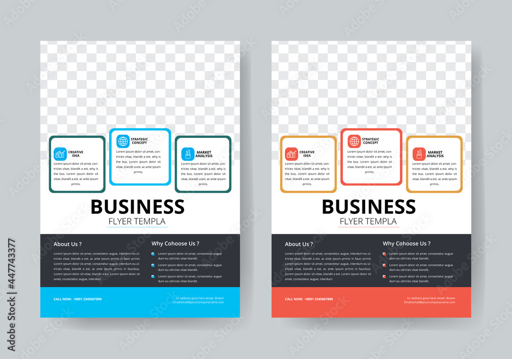 Business flyer template vector design, Flyer Template