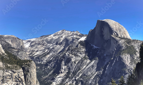 snow covered mountain peaks