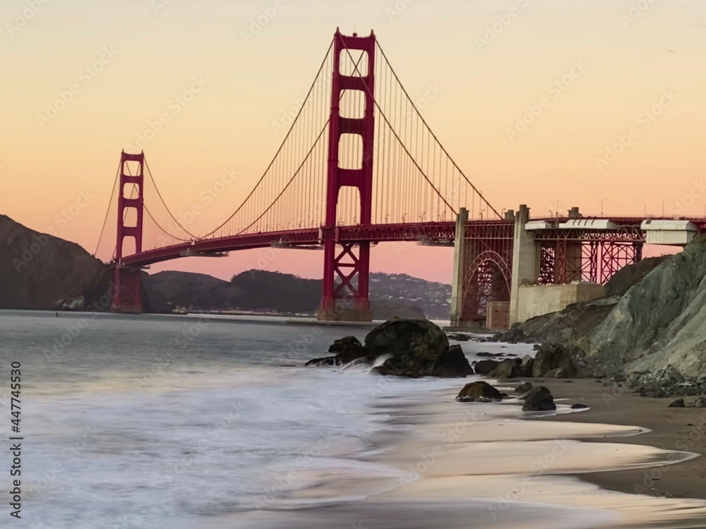 golden gate bridge at sunset golden gate bridge at sunset