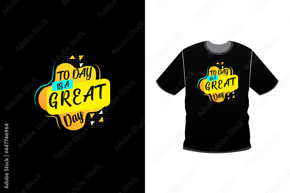 Modern typography quote black t shirt design