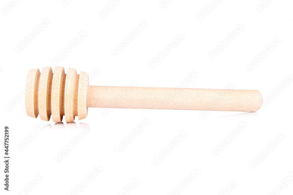 honey stirrer isolated on white background honey stirrer isolated on white background