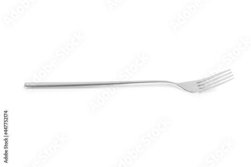 fork silver isolated on white background