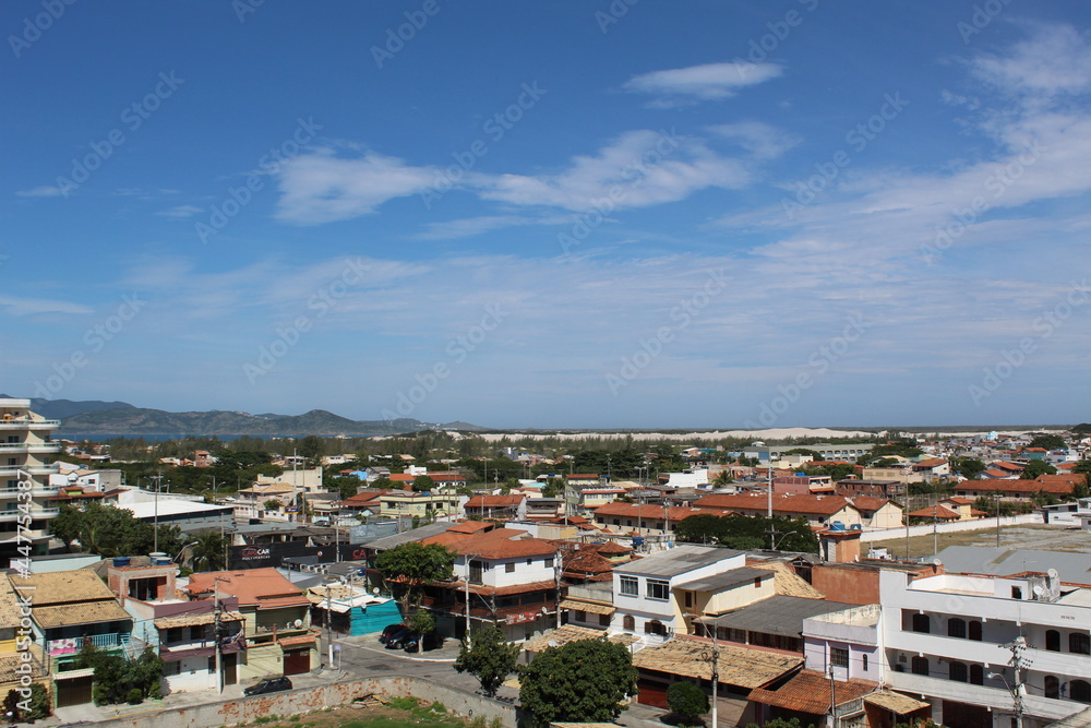 Typical Brazilian houses in the Cabo Frio region