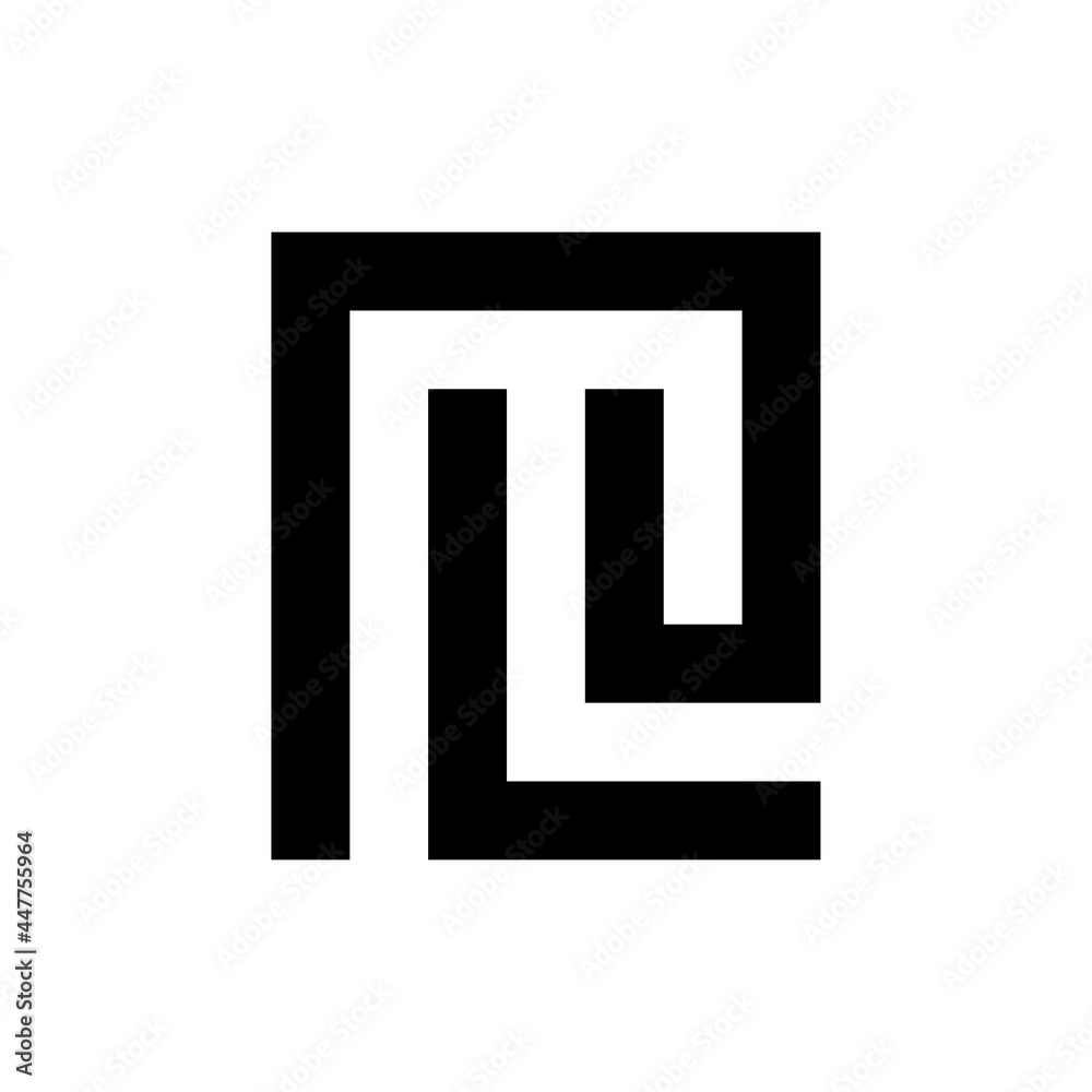 Letter ML logo template vector Letter ML logo template vector