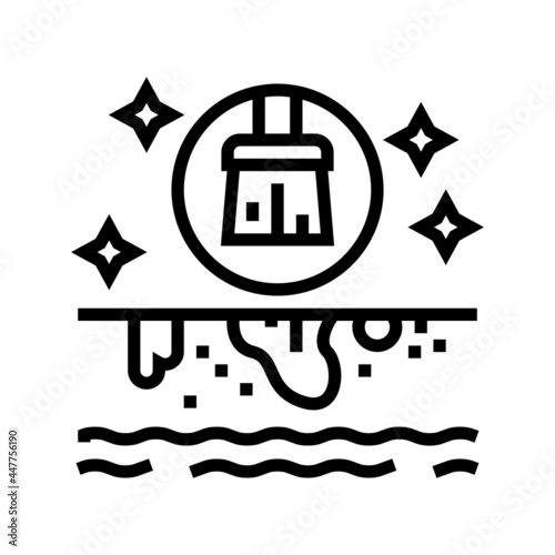pool cleaning services line icon vector. pool cleaning services sign. isolated contour symbol black illustration