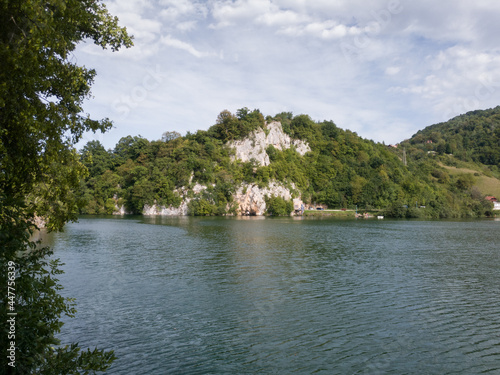Landscape of Great Plivsko jezero near town of Jajce