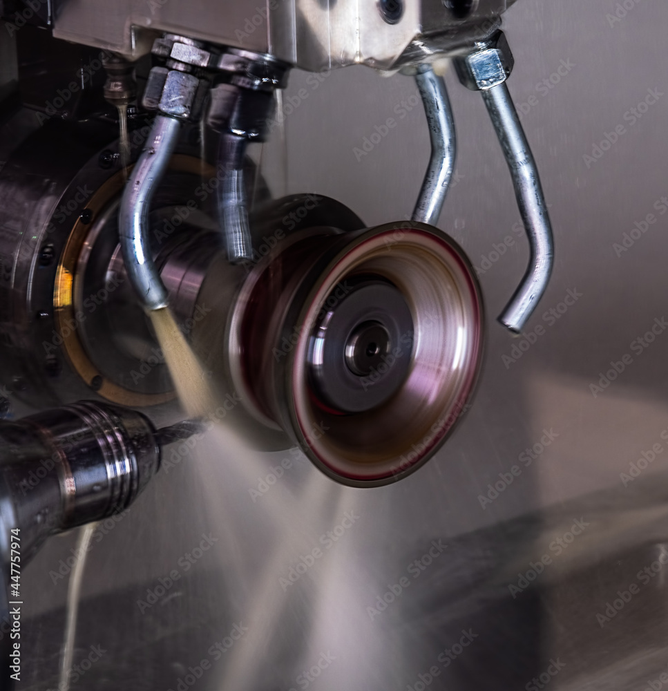 Fototapeta premium CNC milling machine in action