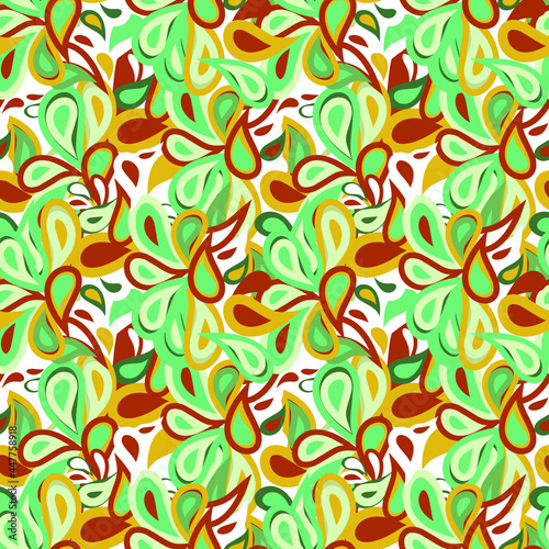 Paisley seamless pattern. Vintage vector ornament template. Great for fabric, invitation, background, wallpaper, decoration, packaging or any desired idea.
