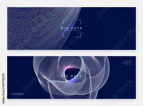 Abstract tech visuals. Digital technology