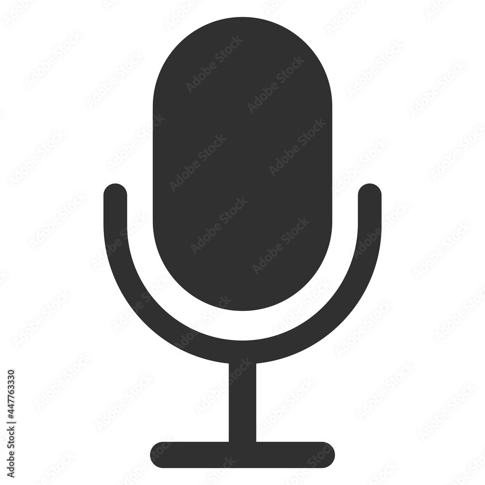 Microphone vector icon on transparent background, Microphone icon Microphone vector icon on transparent background, Microphone icon