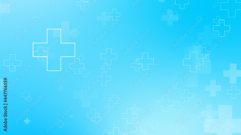 Abstract medical health blue cross pattern background. Abstract medical health blue cross pattern background.