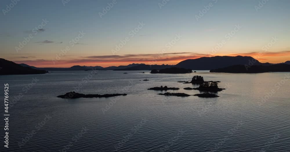 aerial sunset timelapse over islands aerial sunset timelapse over islands