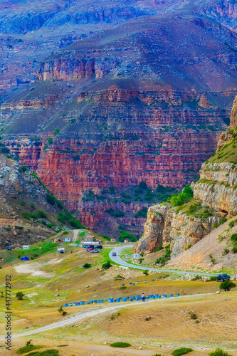 The texture of the canyon mountains photo