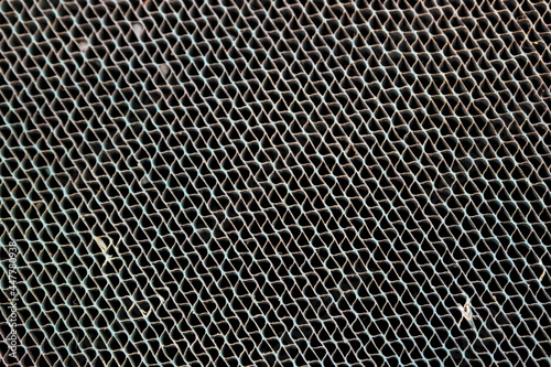 Foto Industrial catalyst honeycombs in detail.