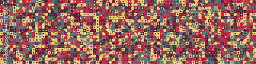 Abstract Geometric Pattern generative computational art illustration