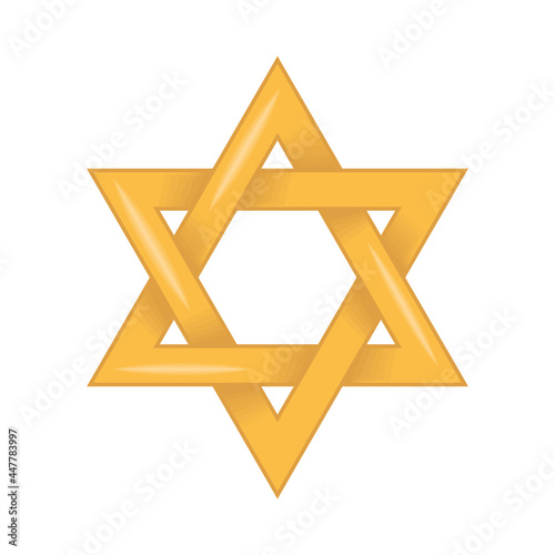 golden jewish star