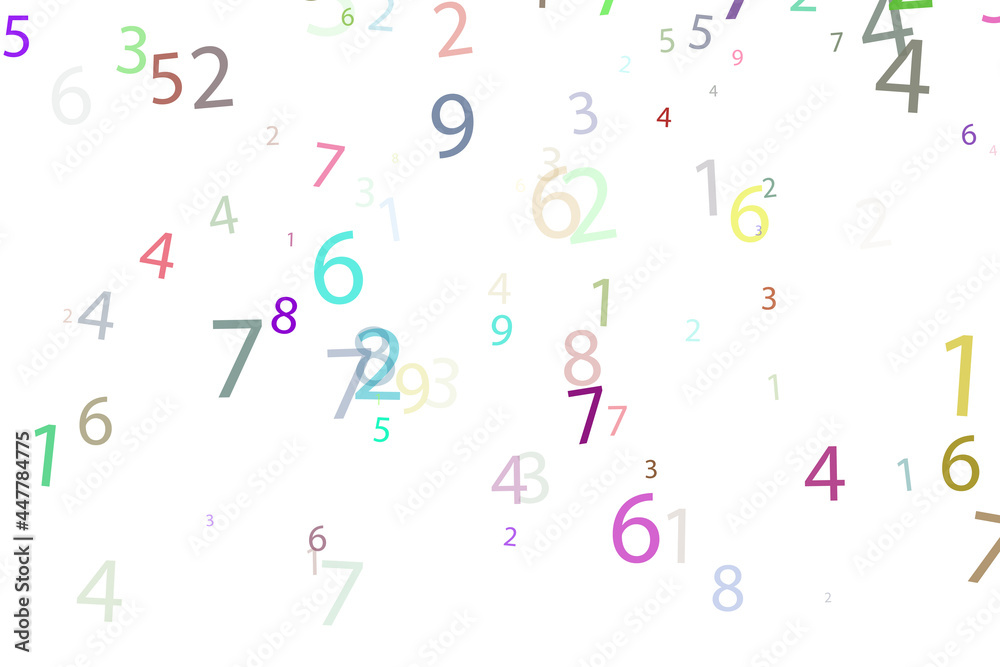 colorful numbers counter design art colorful numbers counter design art