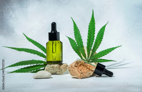 hemp cosmetic oil or serum, treatment for hair and scalp