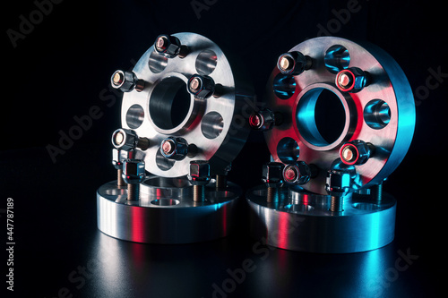 spacers for expanding the wheelbase of a car photo