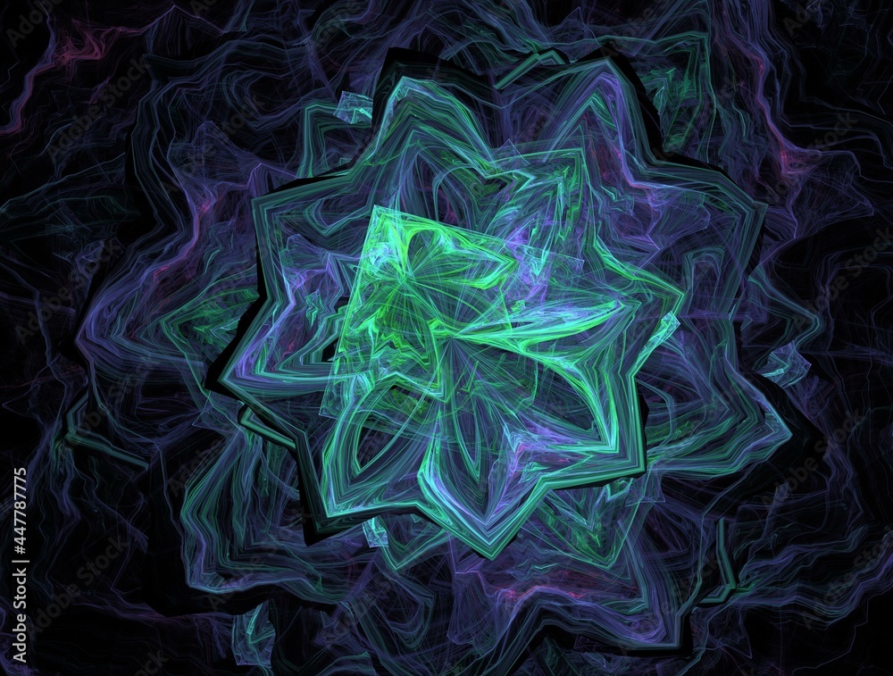 Obraz premium Imaginatory fractal background generated Image