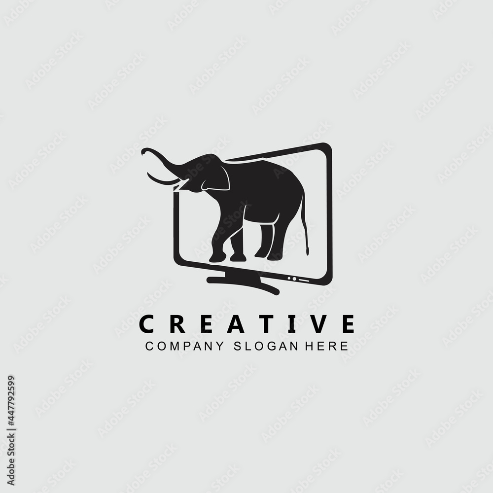 TV, LCD, LED, monitor logo vector icon to view movie channel TV, LCD, LED, monitor logo vector icon to view movie channel