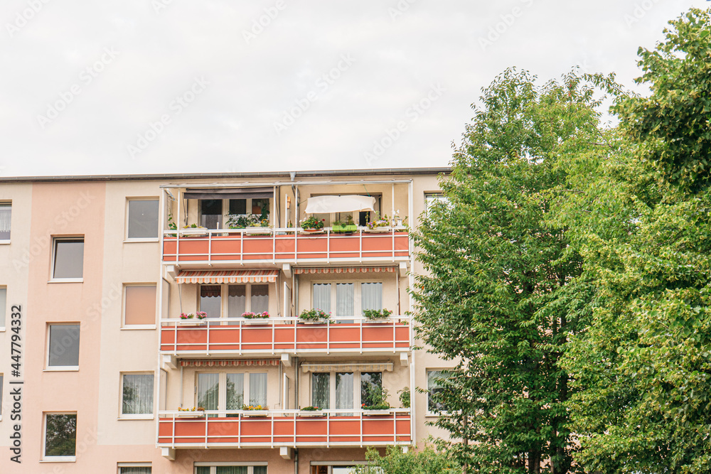 apartments with colorful steel balcony apartments with colorful steel balcony