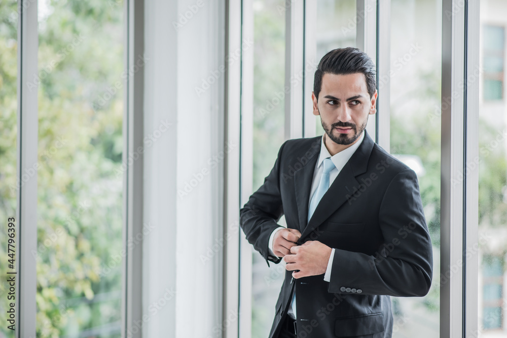 business man wearing a suit ready to working