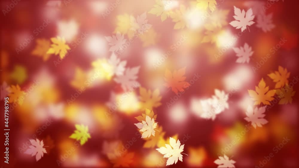 Abstract Orange Red And Yellow Seasonal Light Blurry Sharp Art Shape Autumn Leaves Confetti Seamless Loop Background Animation Abstract Orange Red And Yellow Seasonal Light Blurry Sharp Art Shape Autumn Leaves Confetti Seamless Loop Background Animation