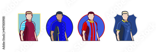 English Football club jersey 2021. Icon football jersey vector illustration. photo