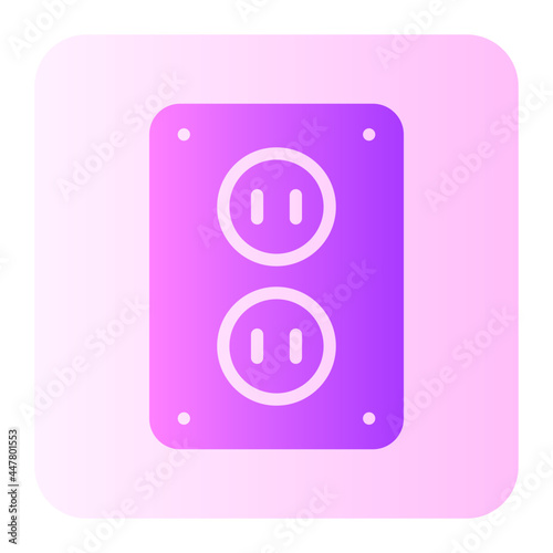 power strip flat gradient icon © Barudak Lier