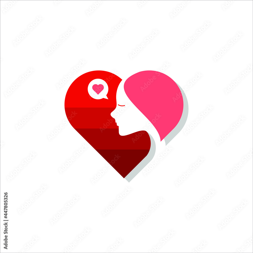 Heart Symbol Illustration of Woman Love Vector Heart Symbol Illustration of Woman Love Vector