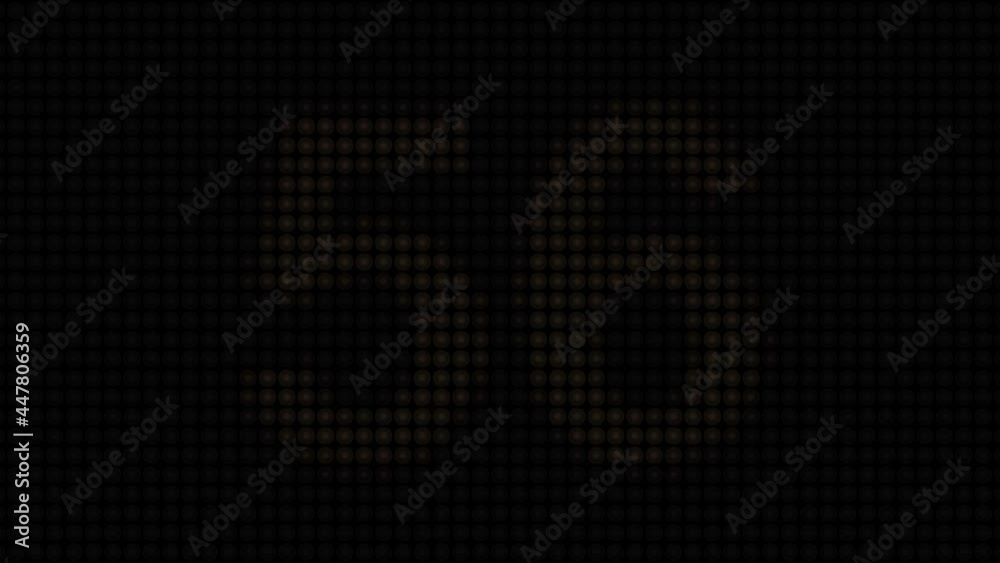 4K light Blinking Timer Countdown one minutes. Nixie tube indicator