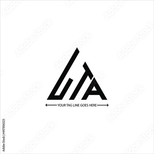 LTA letter logo creative design. LTA unique design
 photo