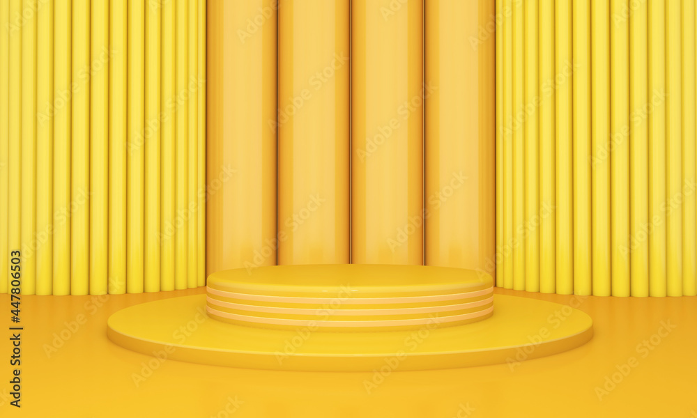 Podium and wall scene abstract background. 3D illustration, 3D rendering Podium and wall scene abstract background. 3D illustration, 3D rendering
