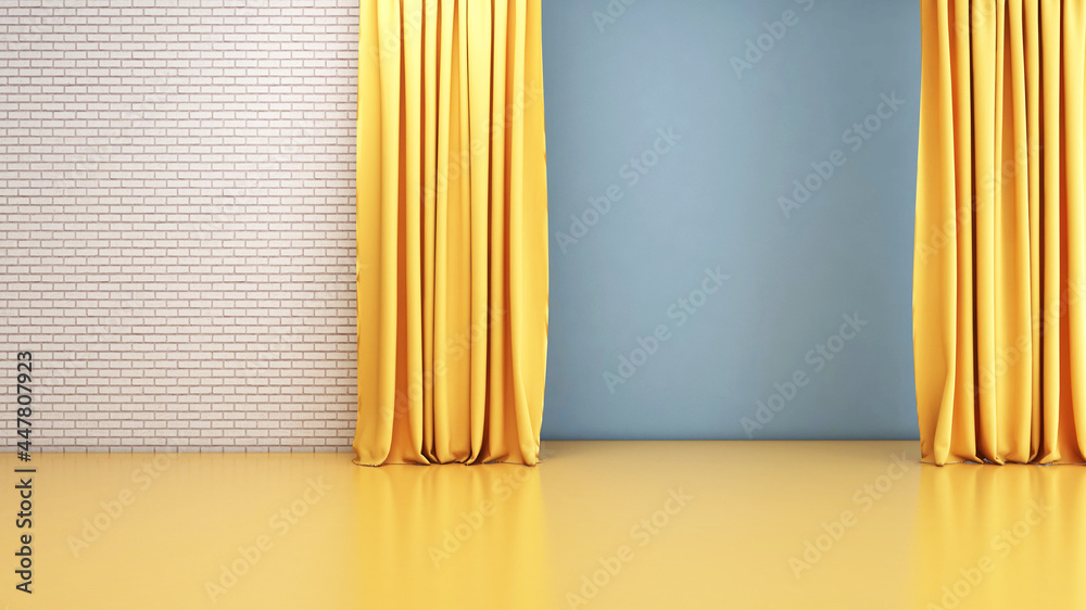 Empty room with Wall Background. 3D illustration, 3D rendering
Empty room with Wall Background. 3D illustration, 3D rendering