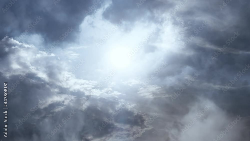 Time lapse of sun and clouds with blue sky Time lapse of sun and clouds with blue sky