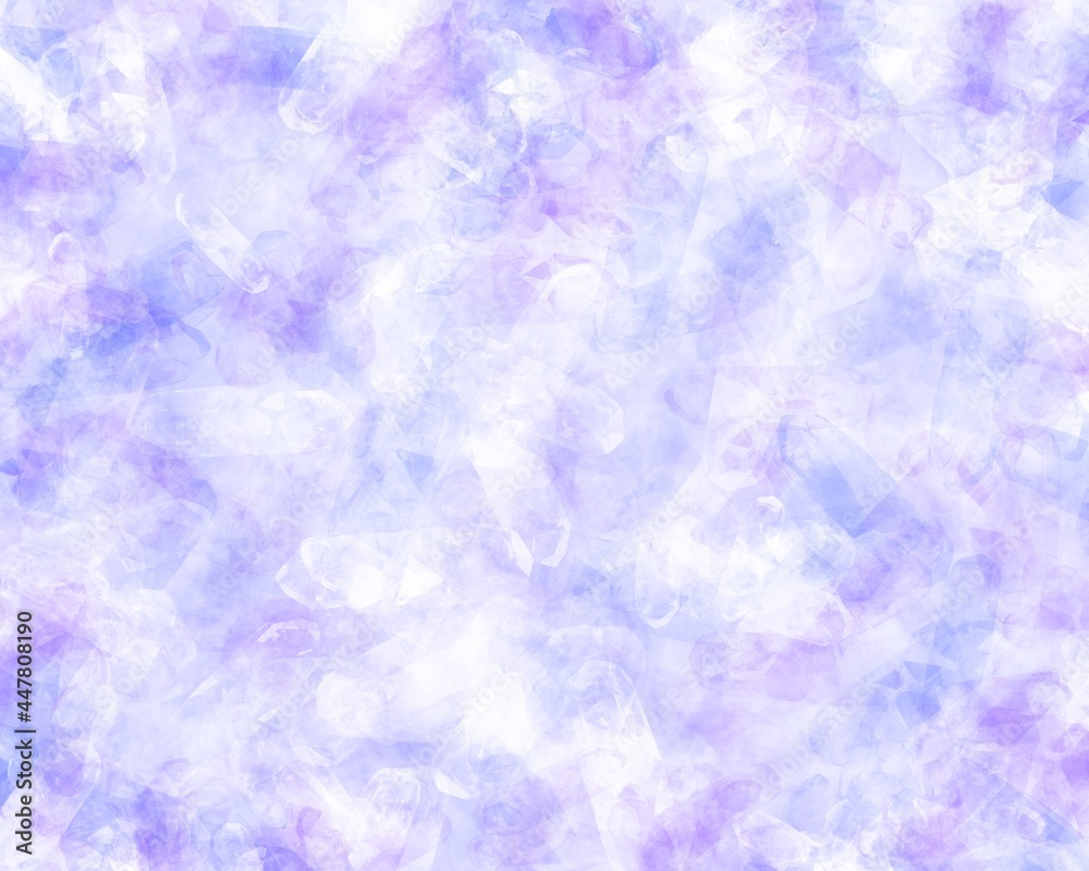 Blue and purple crystal tie dye abstract 