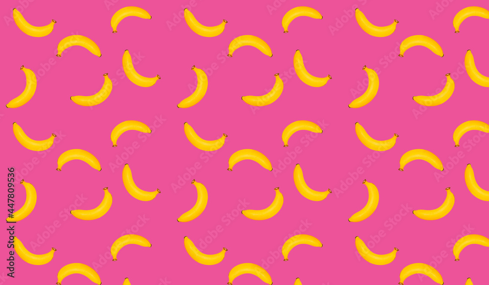 banana pattern on a pink background banana pattern on a pink background