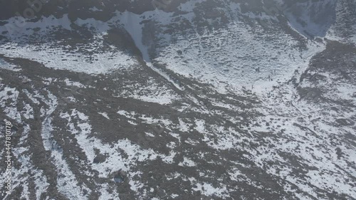 Tomas aérea de valle nevado, chile 