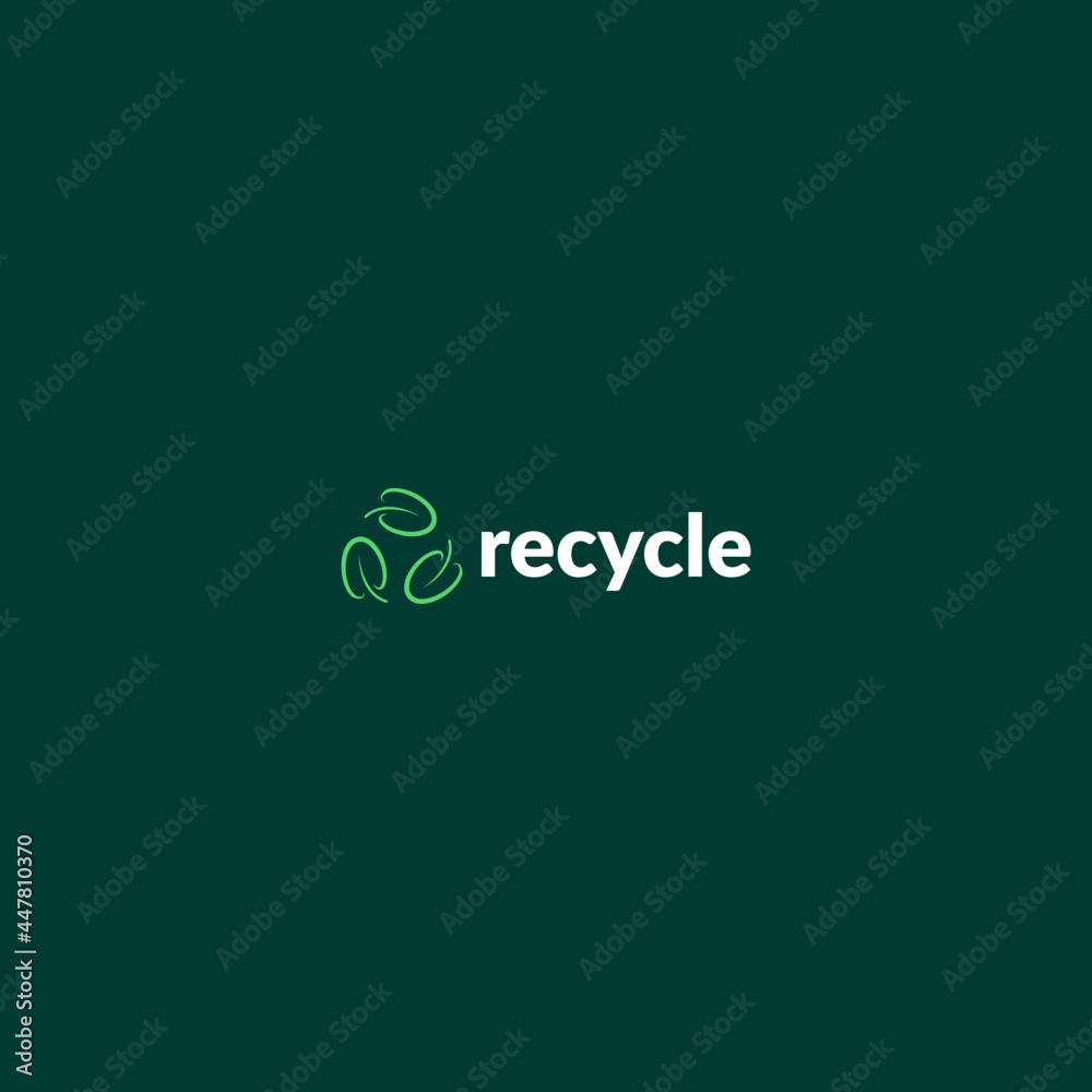 leaves circular recycle sign symbol logo design leaves circular recycle sign symbol logo design